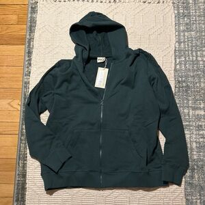 NWT Pact Forest Green Zip-Up Hoodie Unisex Size XXL